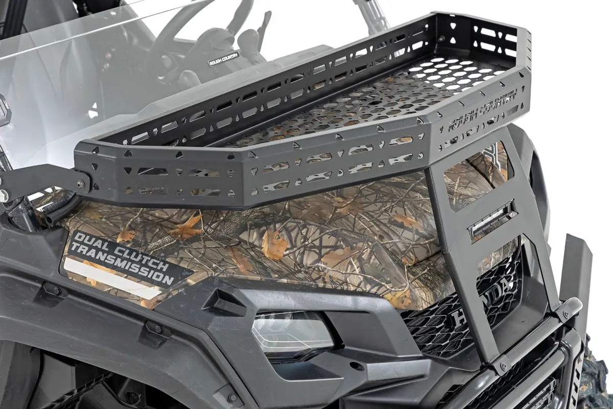 92059  -  Front Cargo Rack -Black Series Led - 6" Light - Slim Line - Honda Pioneer 1000 1