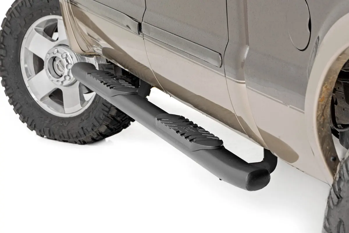 21013  -  Oval Nerf Step - Crew Cab - Black - Ford F-250/F-350 Super Duty (99-16) 1