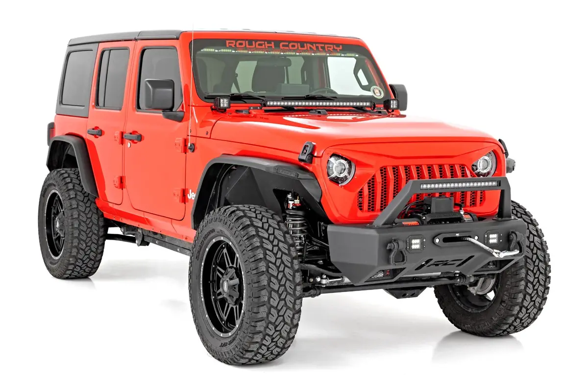 99036 - High Clearance Led Flat Fender Flare Kit - Uv Treated - Jeep Wrangler Jl (18-24) 2