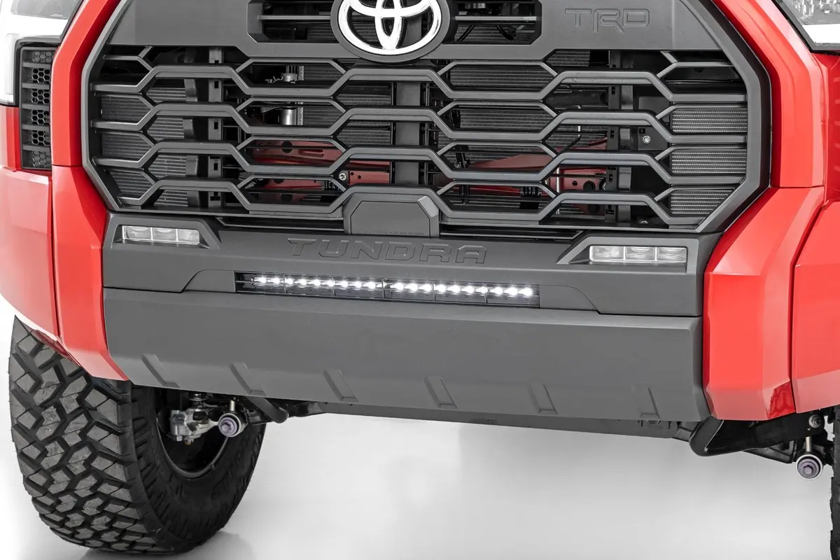 71077 - Led Light Kit - Bumper Mount - 20" Black Slim Line - Toyota Tundra (22-25) 1