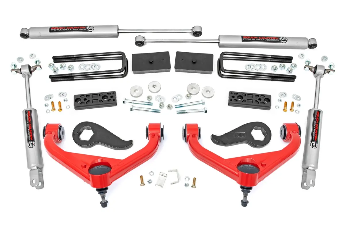 95830Red  -  3 Inch Lift Kit - Chevy/Gmc 2500Hd/3500Hd 2Wd/4Wd (20-25) 1