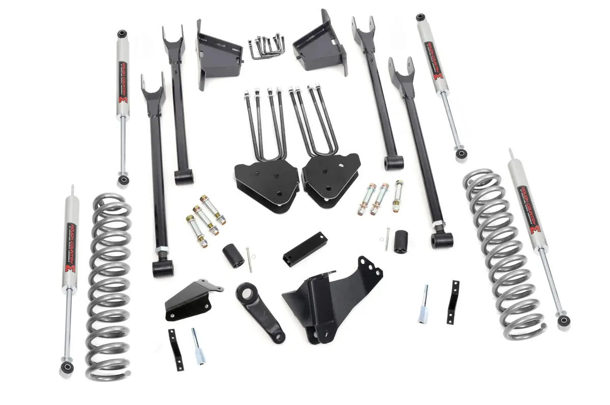 59140 - 8 Inch Lift Kit - 4 Link - Rr Blocks - M1 - Ford F-250/F-350 Super Duty (05-07) 1