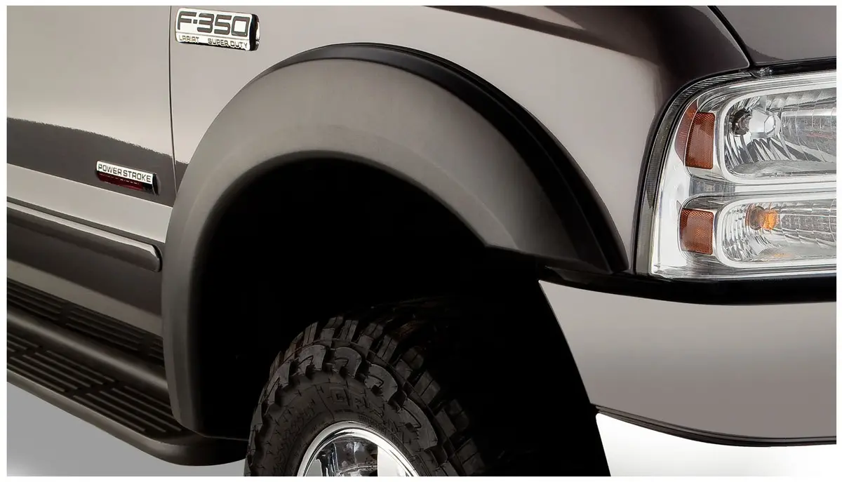 20075-02  -  Extend-A-Fender Flares Black Smooth Finish 2-Piece Front 1