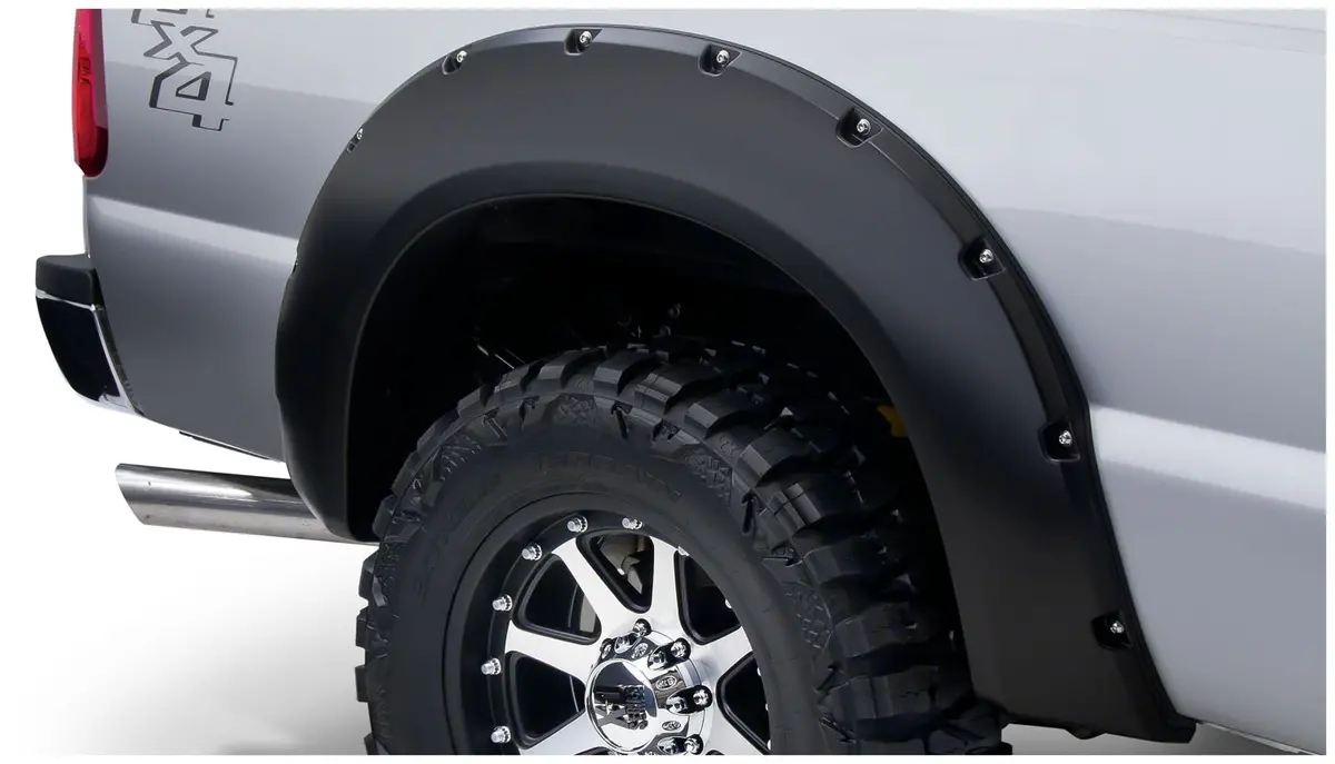 20050-02  -  Pocket/Rivet Style Fender Flares Black Smooth Finish 2-Piece Rear 1
