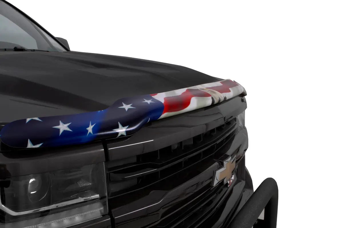 2158-30  -  Vigilante Premium Hood Protector - American Flag W/Eagle 1