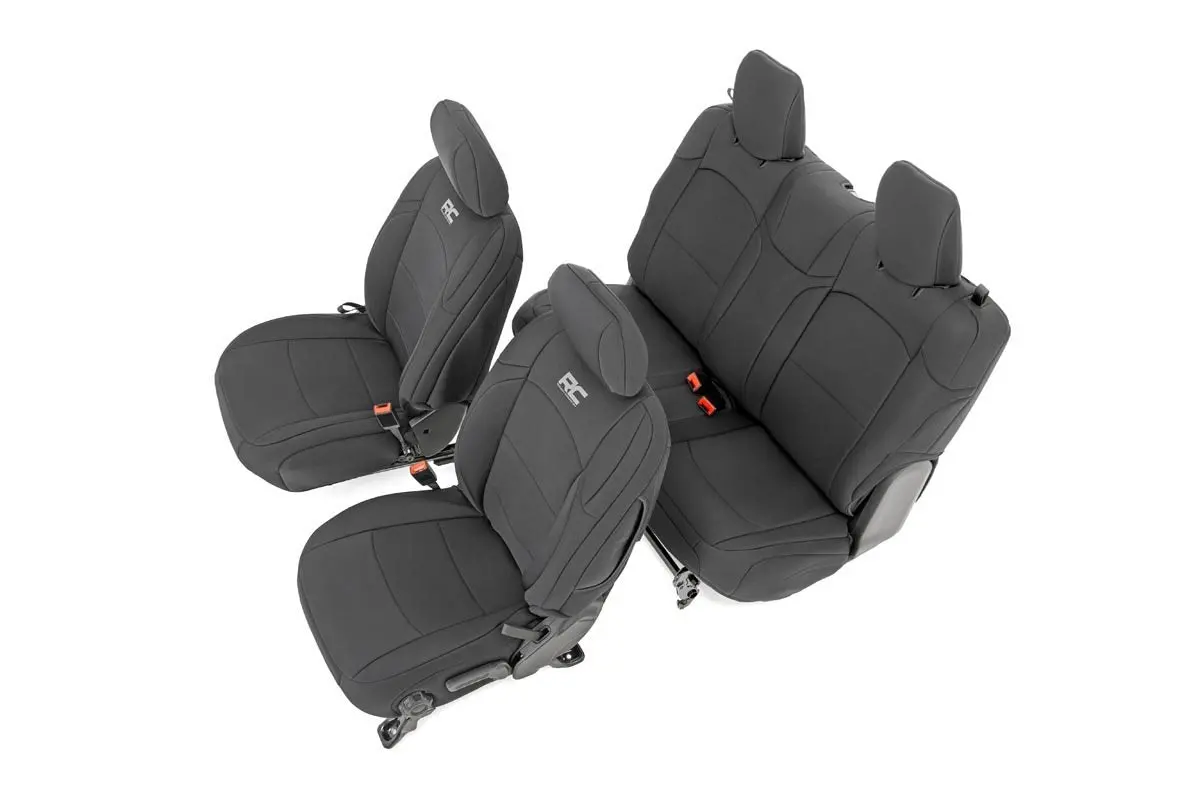 91020  -  Seat Covers - Front And Rear - Jeep Wrangler Jl 4Wd (2018-2025) 1