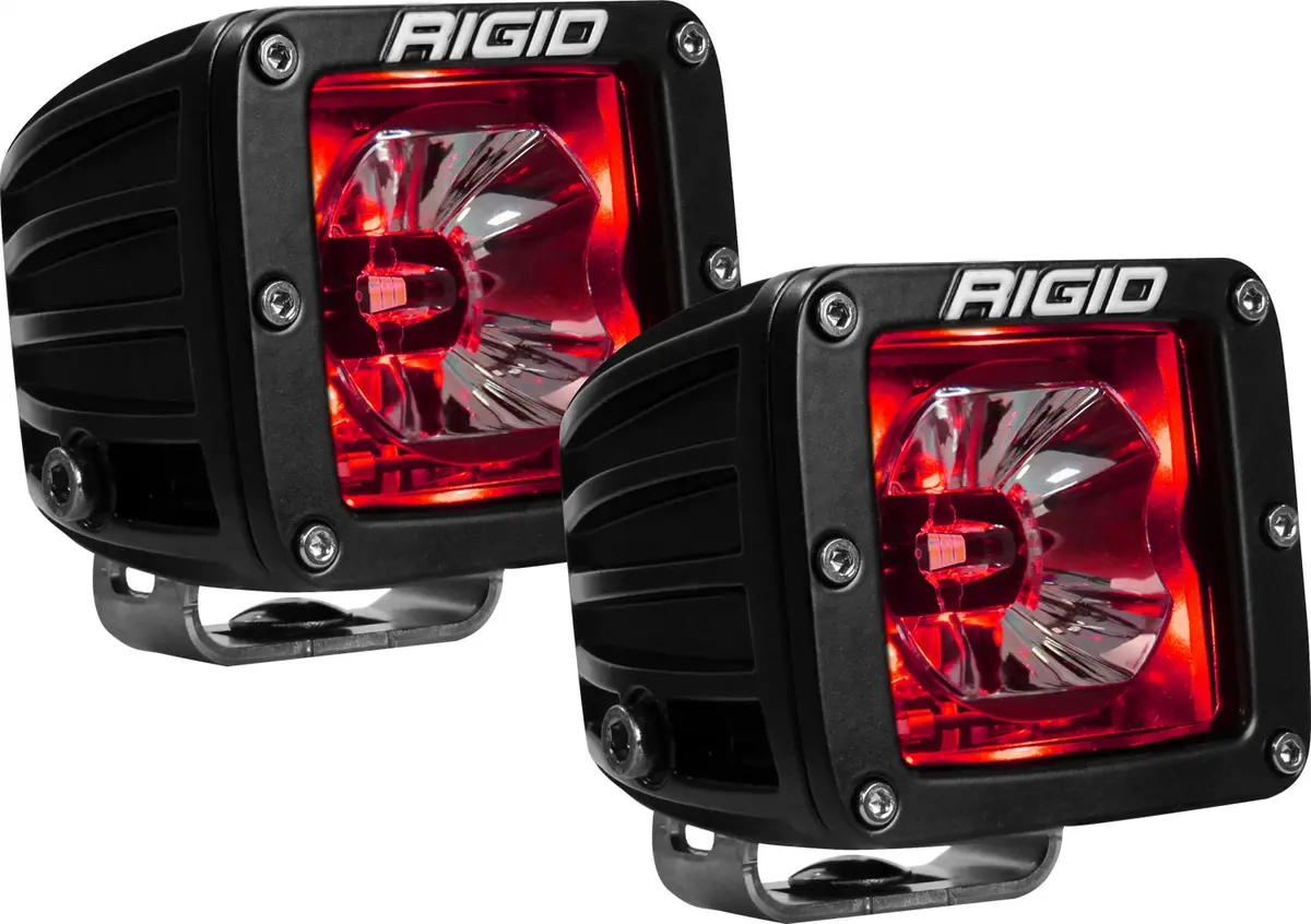 Radiance Pod With Red Backlight, Surface Mount, Black Housing, Pair 1