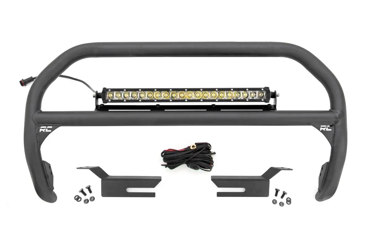 51048  -  Nudge Bar - 20 Inch Chrome Single Row Led - Ford Bronco 4Wd (2021-2025) 1