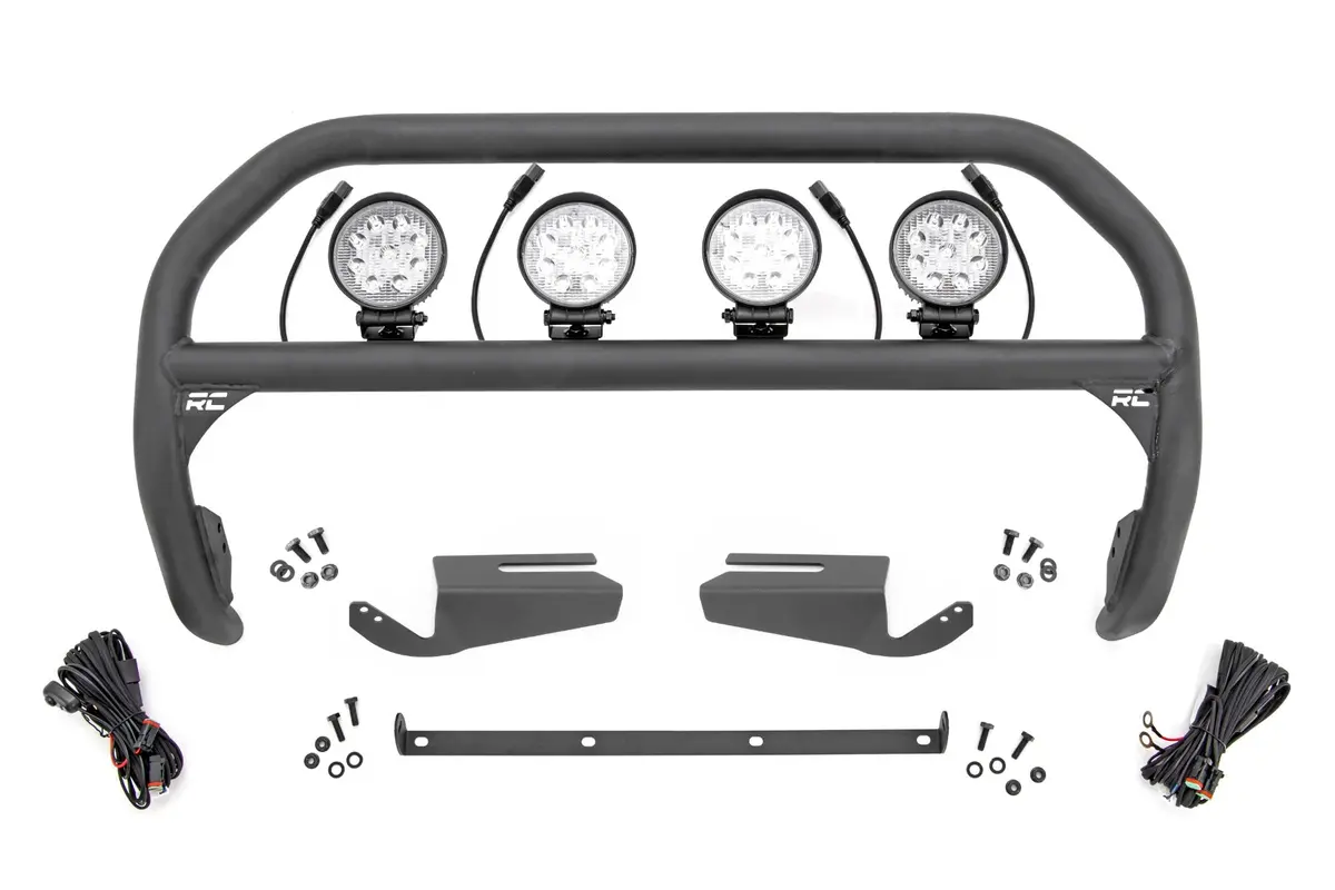 51104  -  Nudge Bar - 4 Inch Round Led (X4) - Oe Modular Steel - Ford Bronco 4Wd (21-25) 1