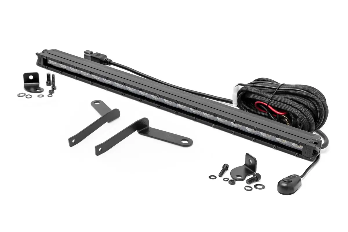 71077 - Led Light Kit - Bumper Mount - 20" Black Slim Line - Toyota Tundra (22-25) 2