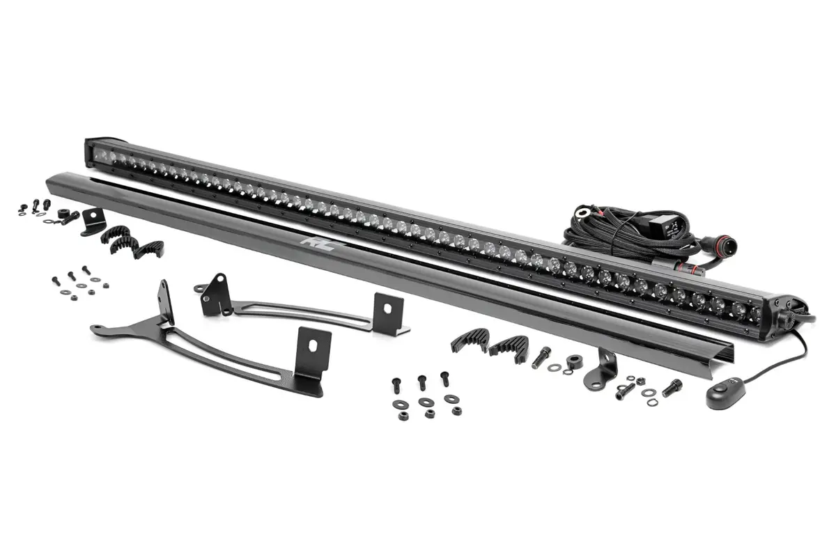 93192  -  50" Single Row Light Mount - Front - Black Series - Polaris Xpedition Adv 5 1