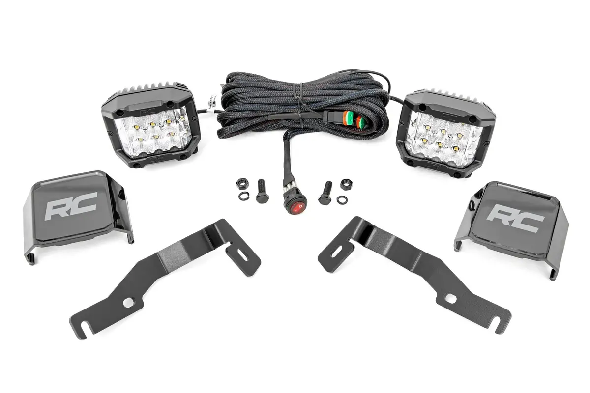 72105  -  Led Light Kit - Ditch Mount -  3" Osram - Wide - Toyota Tacoma 2Wd/4Wd (24-25) 1