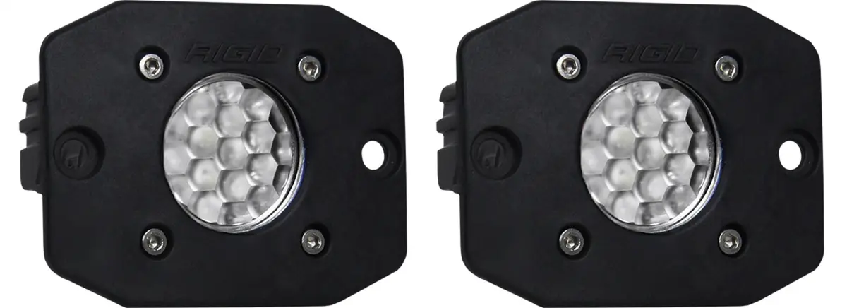 Ignite Back-Up Kit, Diffused Lens, Flush Mount, Black Housing, Pair 1