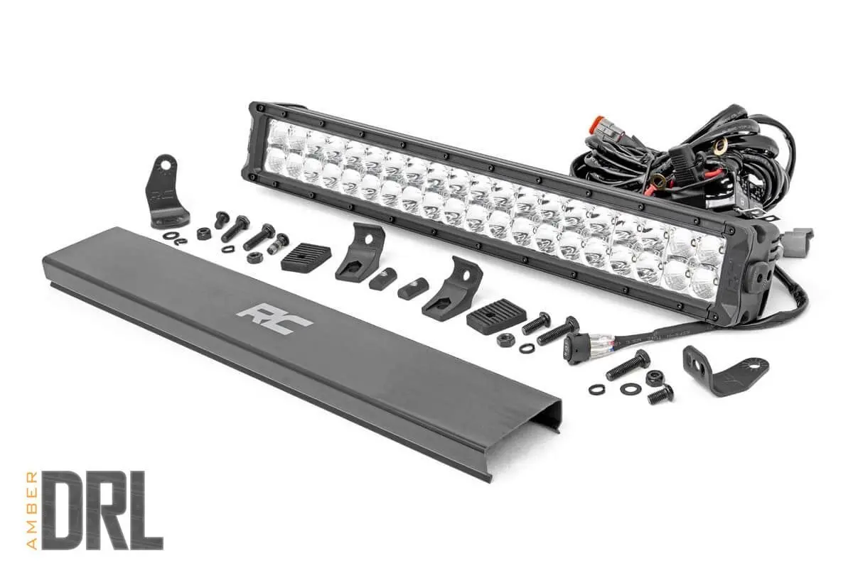 70920Da  -  20 Inch Chrome Series Led Light Bar - Dual Row - Amber Drl 1