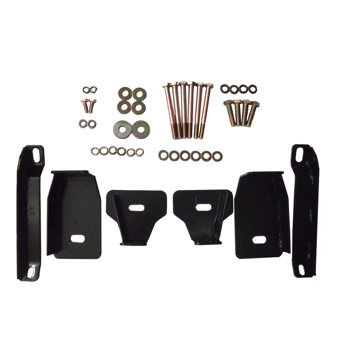 21-1955  -  Platinum 4 Oval Nerf Step Bars; Black; Steel; Mount Kit Included; Body Mount; 1