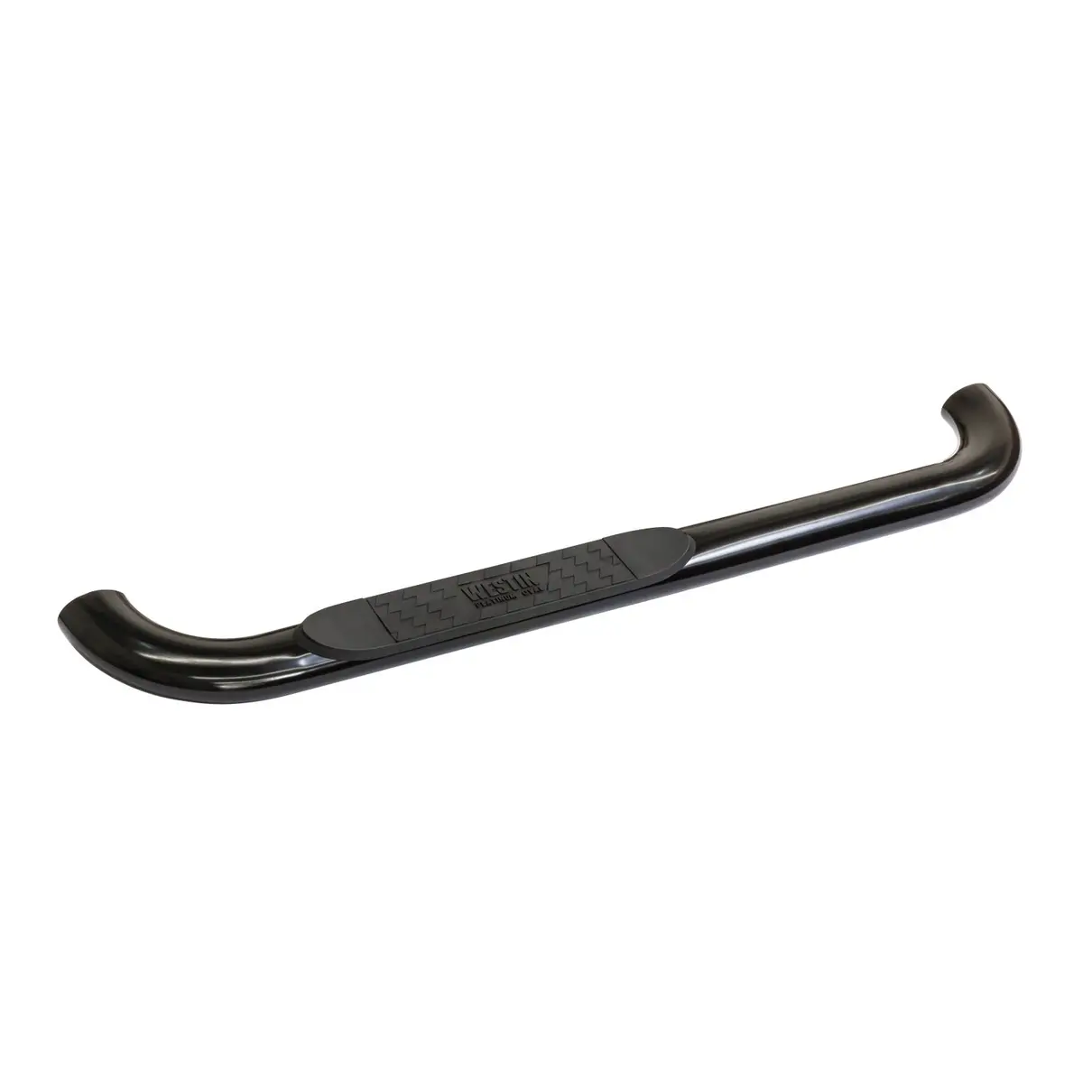 21-2345  -  Platinum 4 Oval Nerf Step Bars; Black; Steel; Mount Kit Included; Rocker Mount; 1