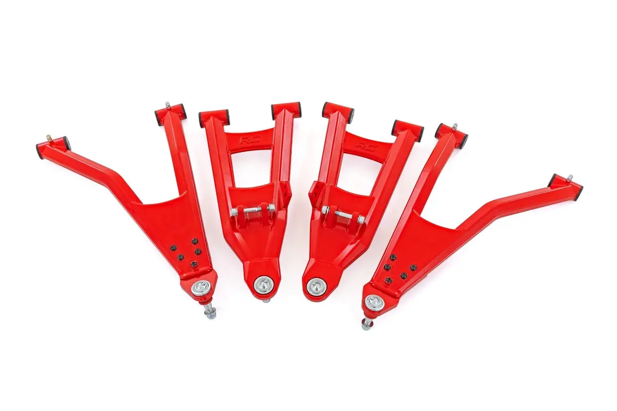 93174Red  -  Red Aluminum Control Arms - 2" Forward Offset - Polaris Ranger Xp 1000 1