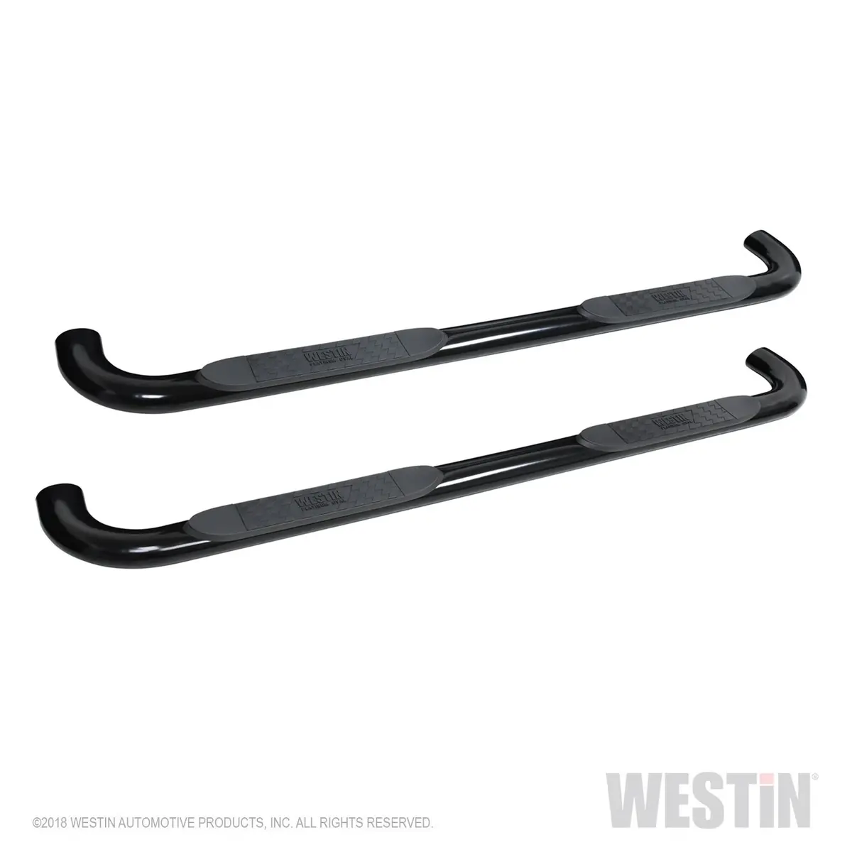 21-4135  -  Platinum 4 Oval Nerf Step Bars; Black; 1