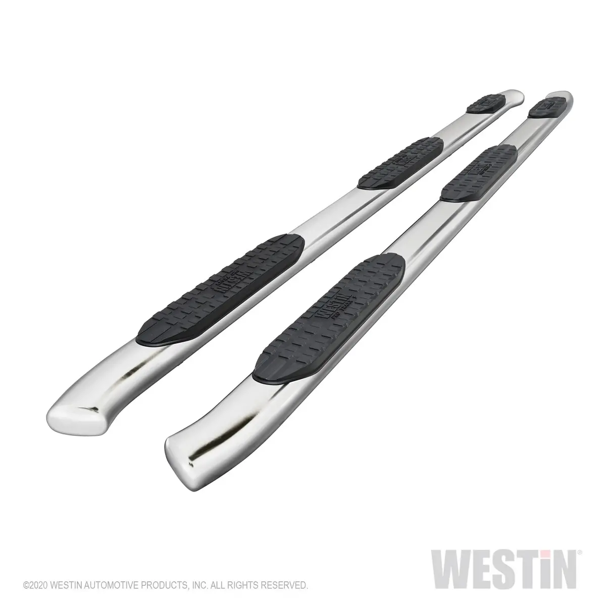 21-534750  -  Pro Traxx 5 Oval Wheel To Wheel Nerf Step Bars; Stainless Steel; 1