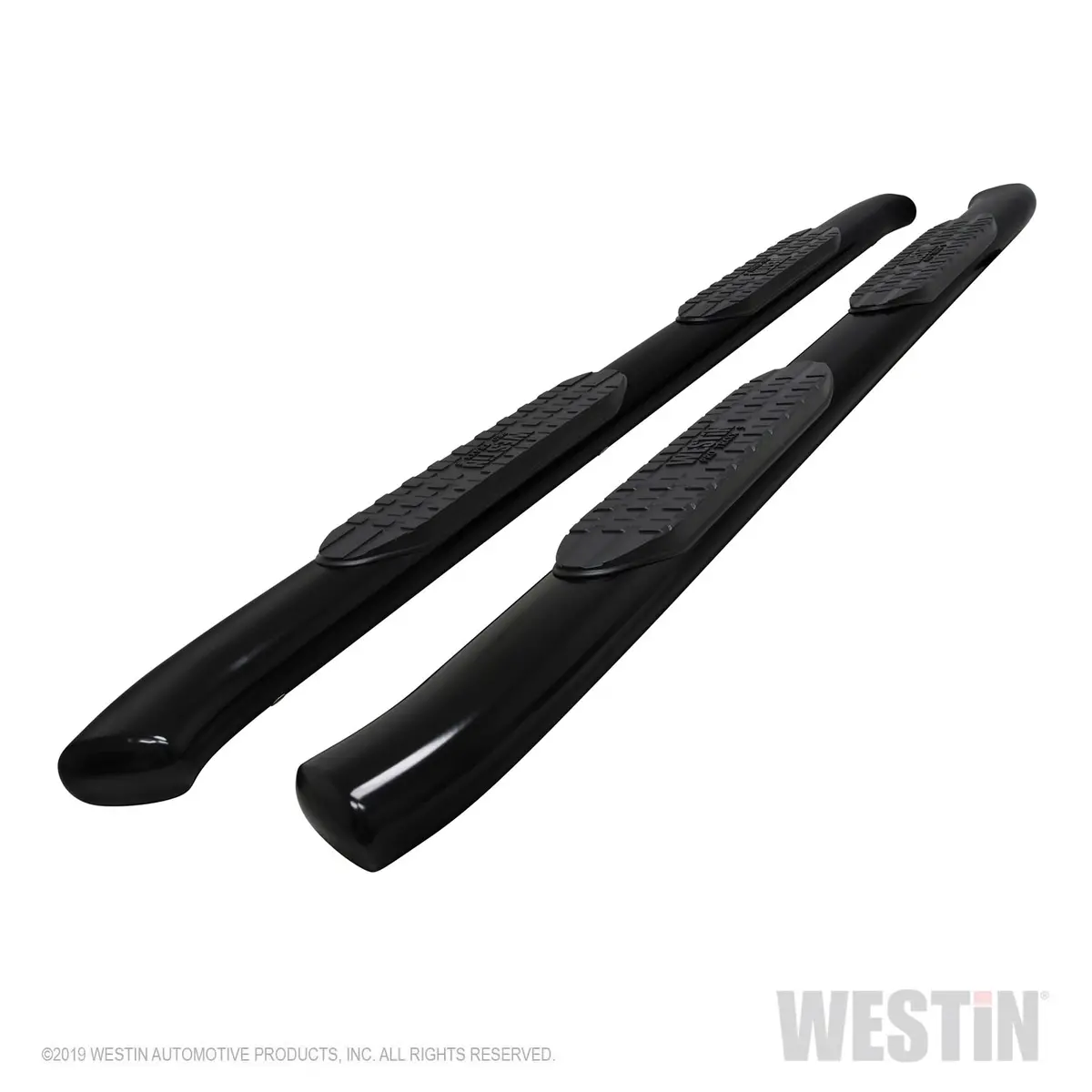 21-54165  -  Pro Traxx 5 Oval Nerf Step Bars; Black; Steel; 1