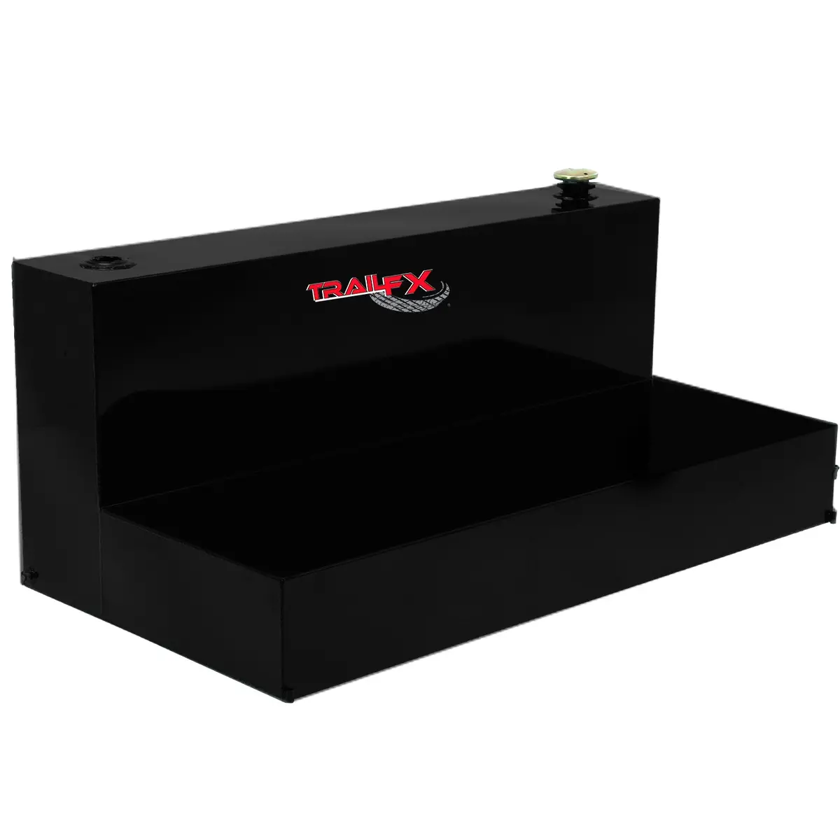 211103S  -  100 Gal Cap L-Shaped 60X31x25 Matte Black Steel W/Lockable Cap 1