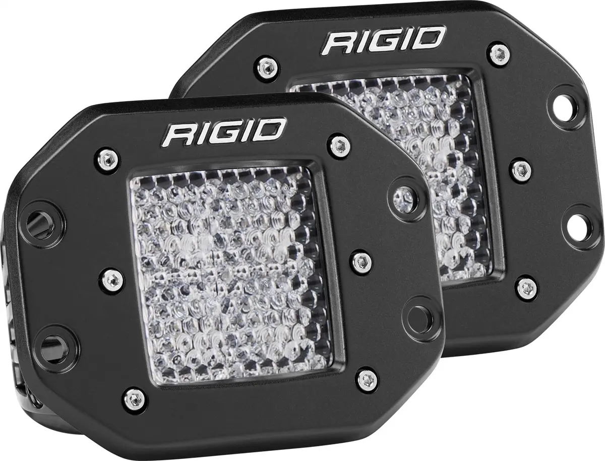 D-Series Pro Led Light, Diffused Lens, Flush Mount, Pair 1