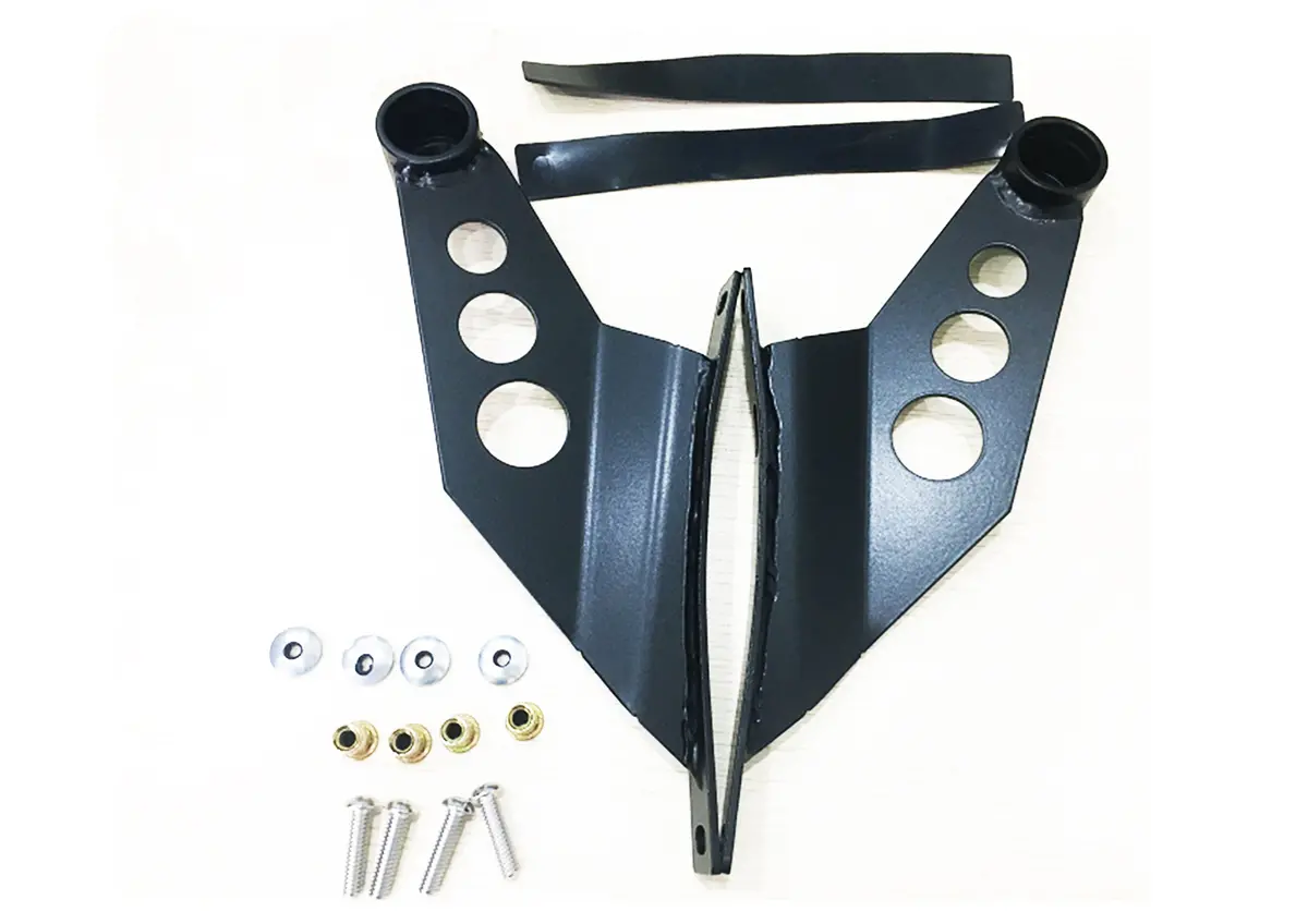 Mbc01b  -  Windshield Mount One 50 In Double Row Straight Light Bar Pwdr Ctd Black Steel 1