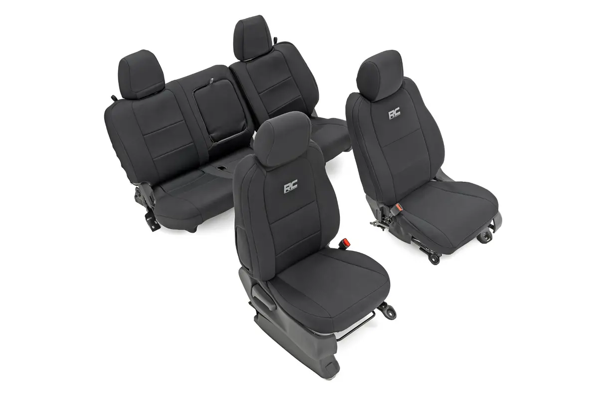 91058  -  Seat Covers - Fr & Rr - Crew Cab - Nissan Frontier 2Wd/4Wd (2022-2025) 1