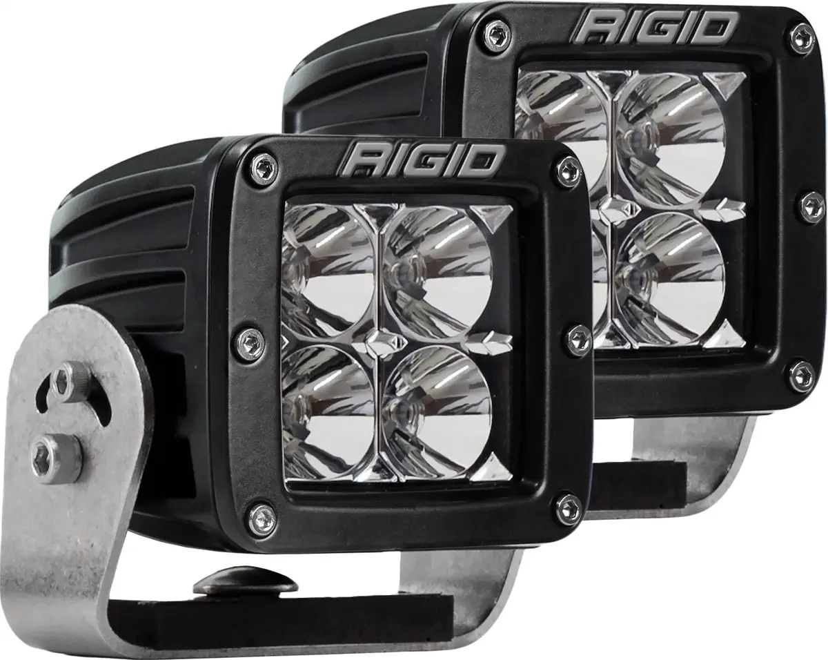 D-Series Pro Led Light, Flood Optic, Heavy Duty, Black Housing, Pair 1