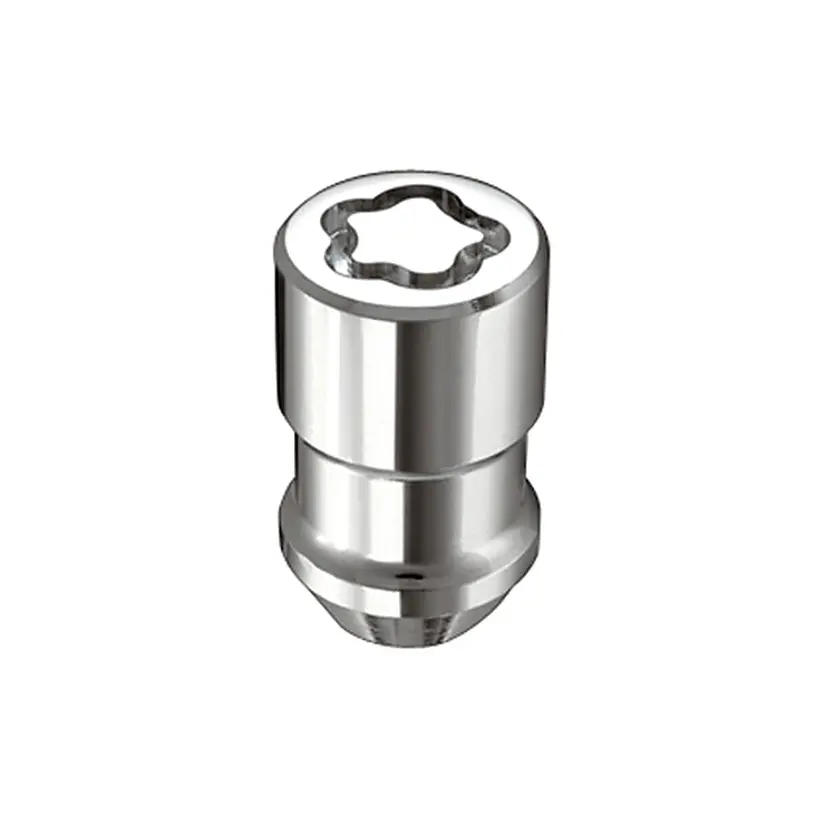 24538  -  Chrome Cone Seat Wheel Lock Set (1/2-20 Thread Size) - Set Of 5 Locks And 1 Key 1