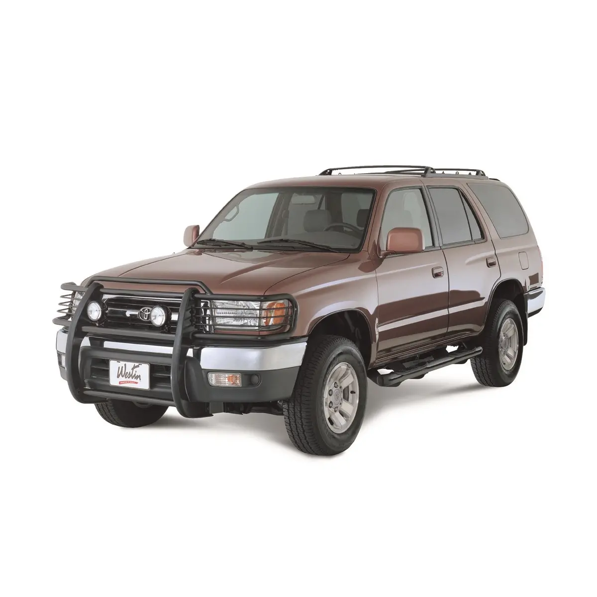 25-1455  -  Signature 3 Round Step Bar; Dual Step Pad; Black; Steel; Mount Kit Included; 1