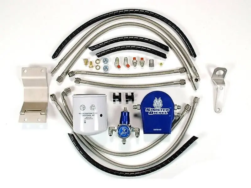 Sinister Diesel 99-03 Ford 7.3L (W/ Integrated Fuel Filter) Regulated Fuel Return Kit 1