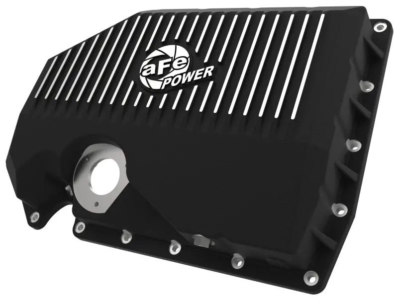 Afe 05-19 Vw 1.8L/2.0L W/ Oil Sensor Engine Oil Pan Black Power Street Series W/ Machined Fins 1