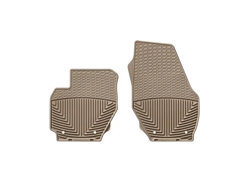 Weathertech 07+ Volvo S80 Front Rubber Mats - Tan 1