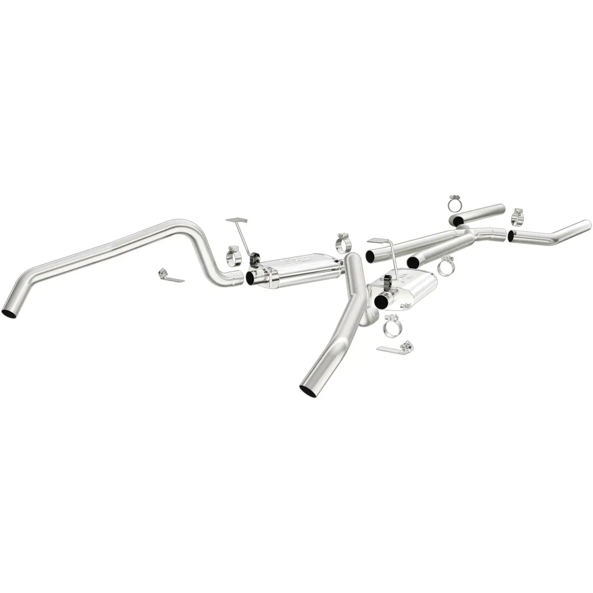 Street Series Stainless Crossmember-Back System 1