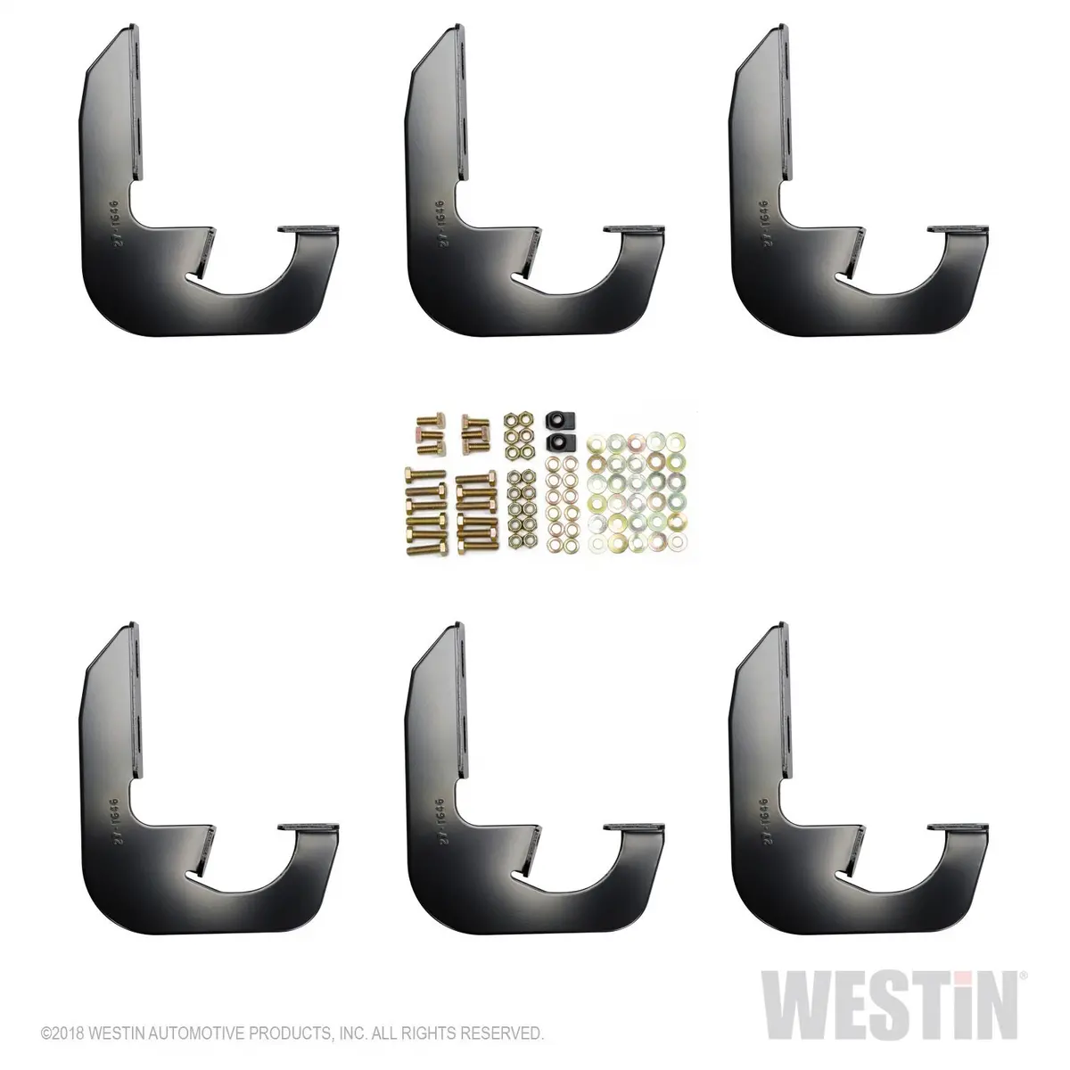 27-1635  -  Running Board Mount Kit; No Drilling Required; Black Finish; For King Cab; 1
