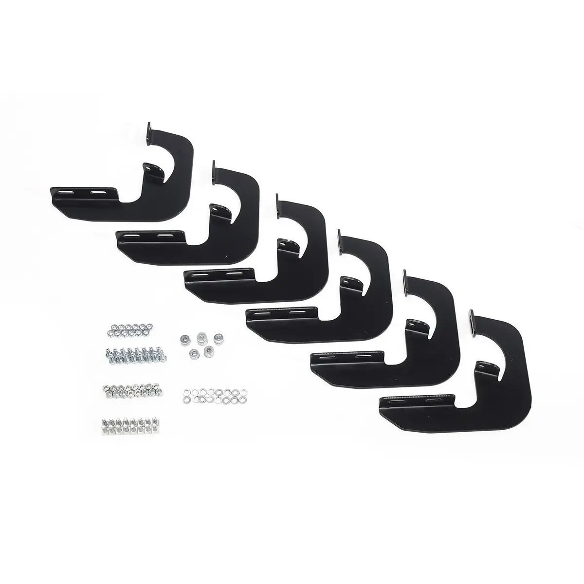 27-1645  -  Running Board Mount Kit; No Drilling Required; Black Finish; 1