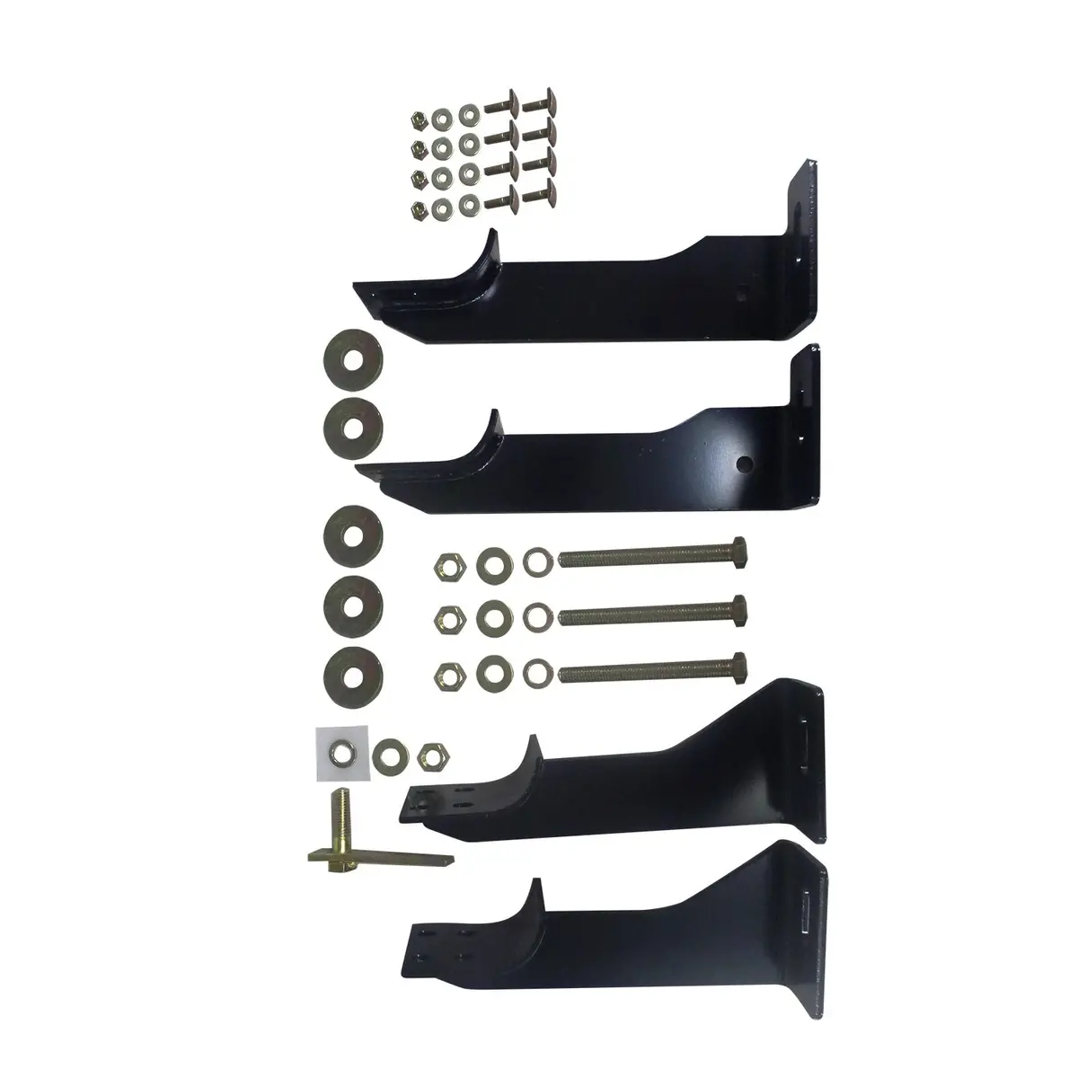 27-1725  -  Running Board Mount Kit; Black Finish; For Crew Max Cab; 1