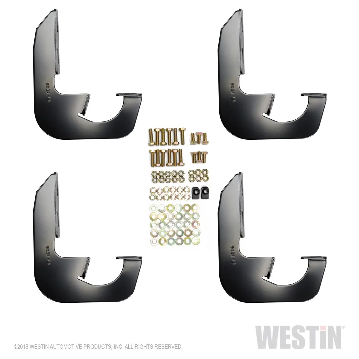 27-2135  -  Running Board Mount Kit; Black Finish; 1