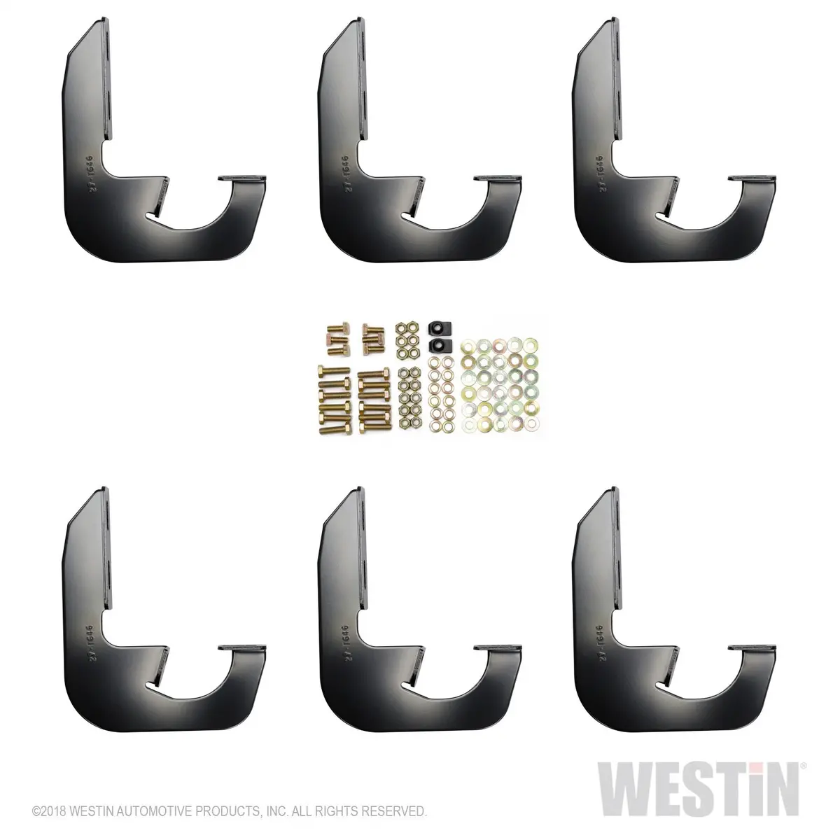 27-2145  -  Running Board Mount Kit; Black Finish; For Double Cab; 1