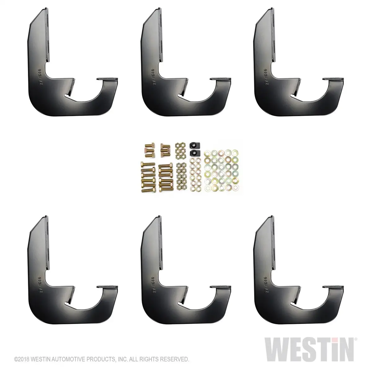 27-2205  -  Running Board Mount Kit; Black Finish; For Double Cab; 1