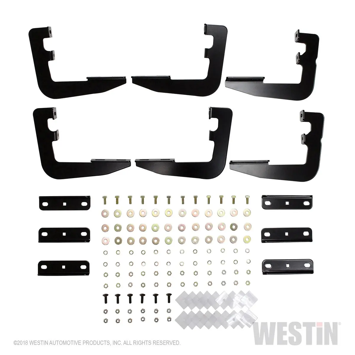 27-2245  -  Running Board Mount Kit; Black Finish; For Quad Cab; 1