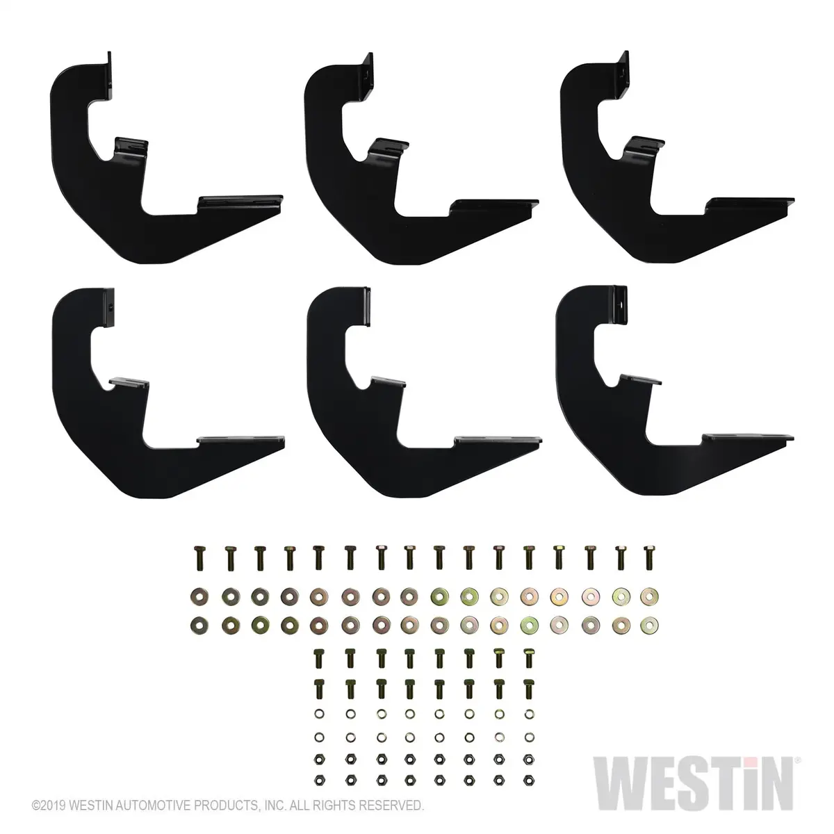 27-2255  -  Running Board Mount Kit; Black; For Double Cab; 1