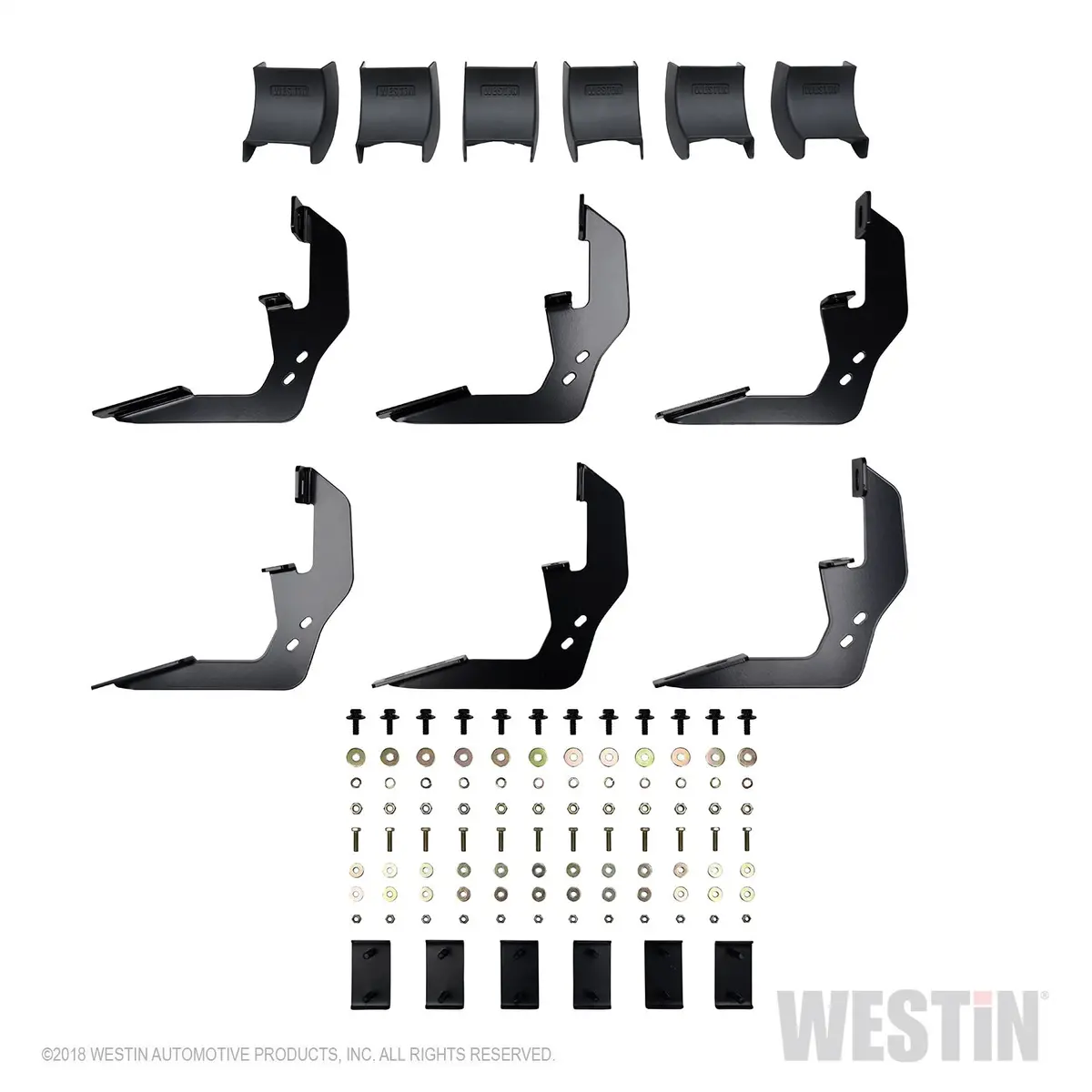 28-51275  -  R5 Nerf Step Bars; 5 In. Black; Incl. Hardware; No Drilling Required; 1