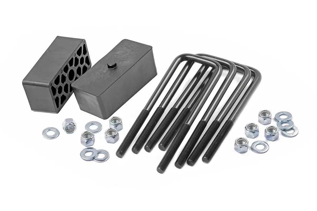6532  -  2 Inch Block & U-Bolt Kit - Chevy/Gmc 1500 2Wd/4Wd (99-25) 1