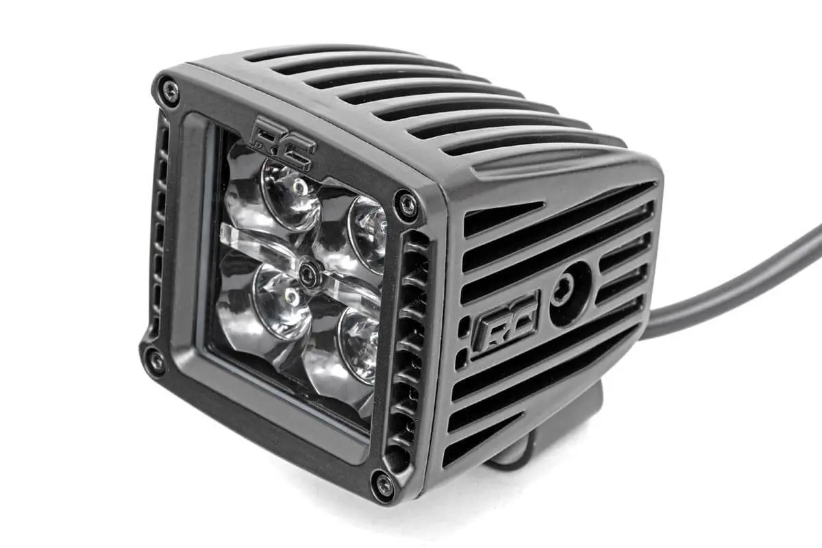 70903Blkdrl  -  2 Inch Black Series Led Light Pods - Spot - Square - Cool White Drl 1