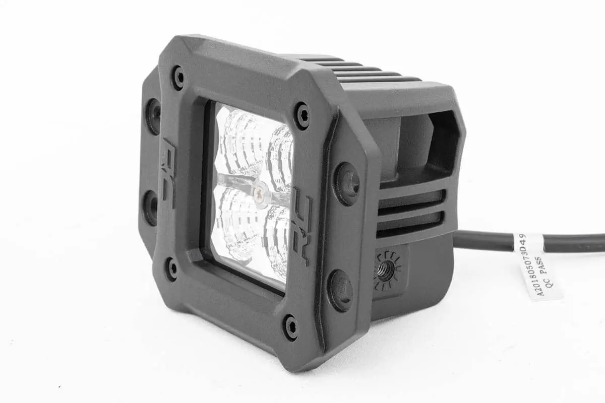 70803Drla  -  2 Inch Chrome Series Led Light Pods - Flush Mount - Amber Drl 1