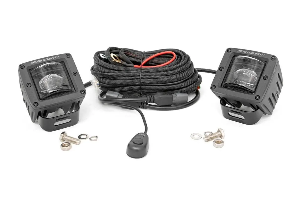 70907  -  2 Inch Black Series Led Light Pods - Sae Fog - Pair 1