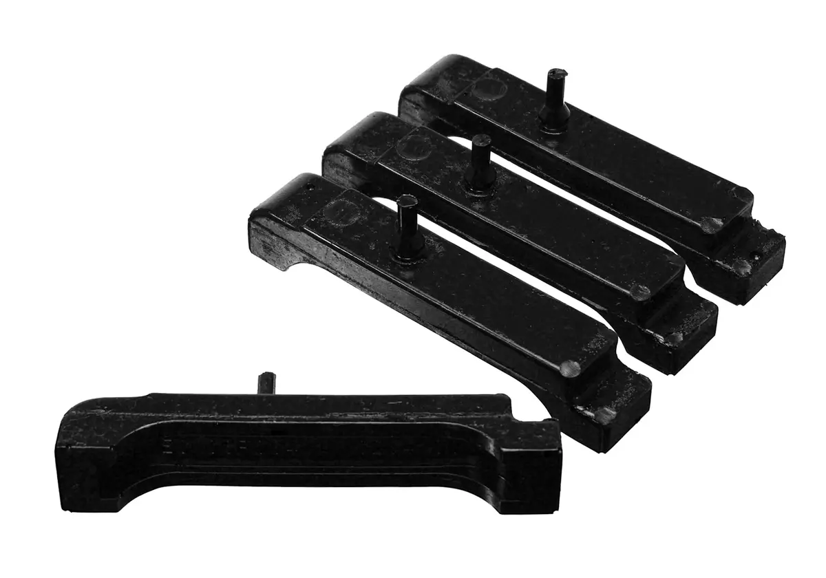 3.6118G  -  Radiator Isolator Pad Set; Black; Big Block 4 Row; 1