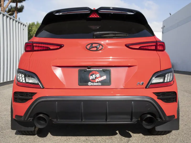 Afe 22-23 Hyundai Kona N L4 2.0L(T) Takeda 3In 304 Ss Cat-Back Exhaust System W/ Black Tips 2